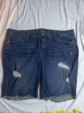 Torrid Distressed Bermuda Shorts